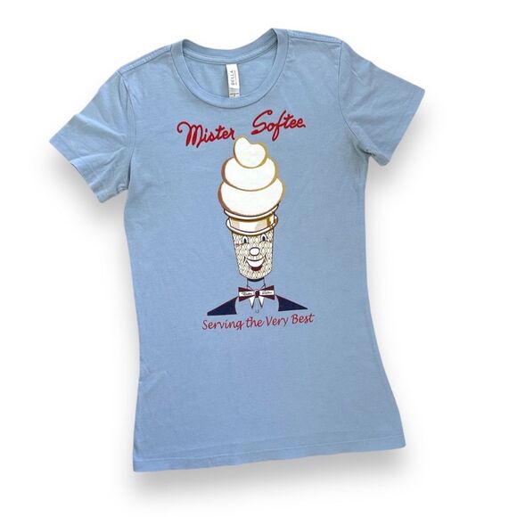 Graphic T-Shirt Wm‎ Sz Sm Vintage Style "Mr. Softee" Ice Cream - Picture 1 of 5